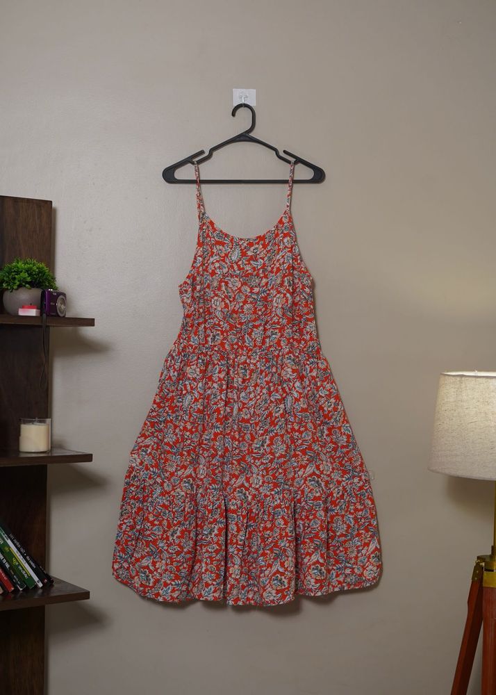 Red Floral Sundress