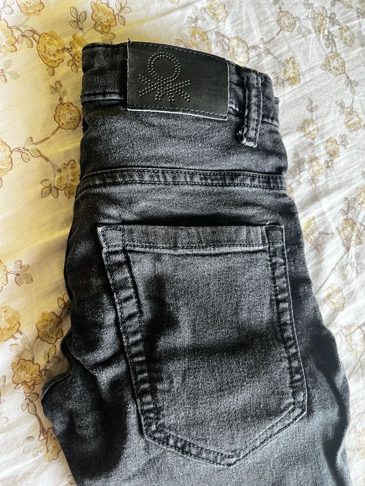 Benetton Black Denim Jeans