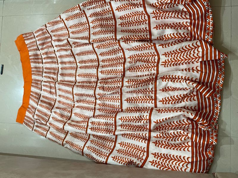 Rust Orange 🍊 Crop Top Skirt