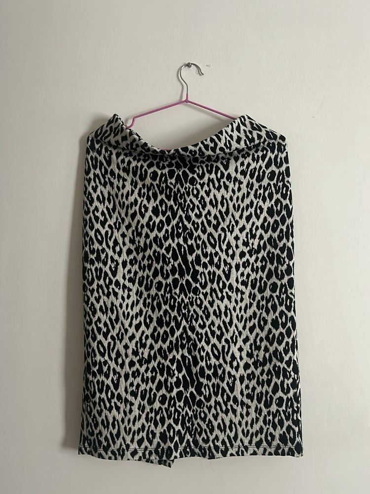Zebra Print Skirt