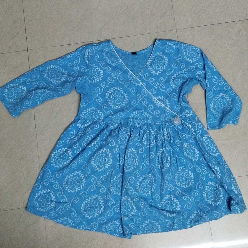 Light Blue Peplum top