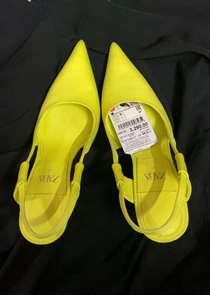 Zara Original Women&#39;s Neon Heels