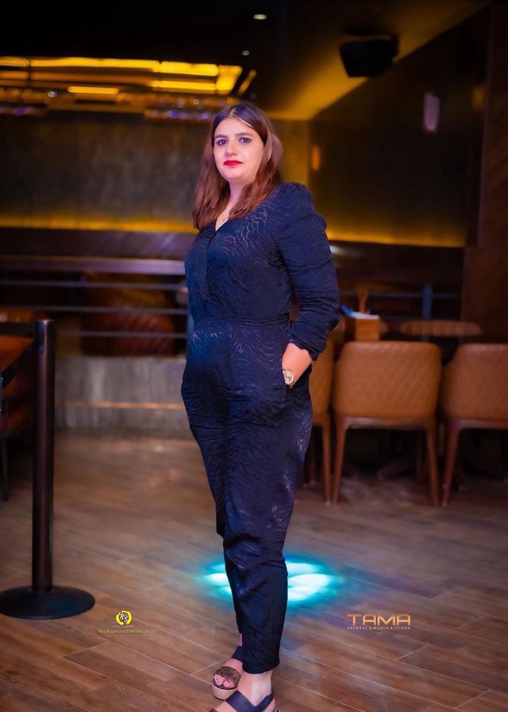 Black Textured Jumpsuit