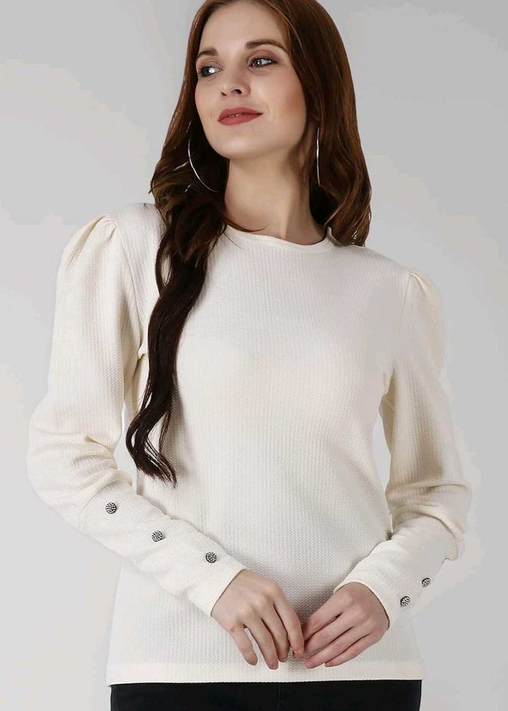 Elegant Puff Sleeve Top
