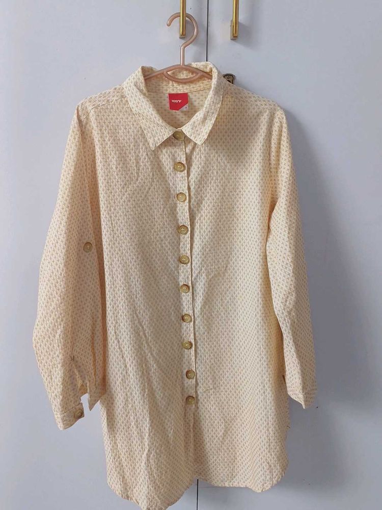 Vintage-Style Patterned Blouse