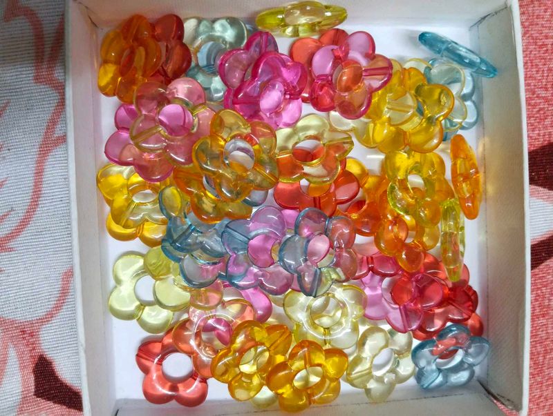 Decorative colourfull flowers 🟣🔵🟢🟡🟠🔴,white b