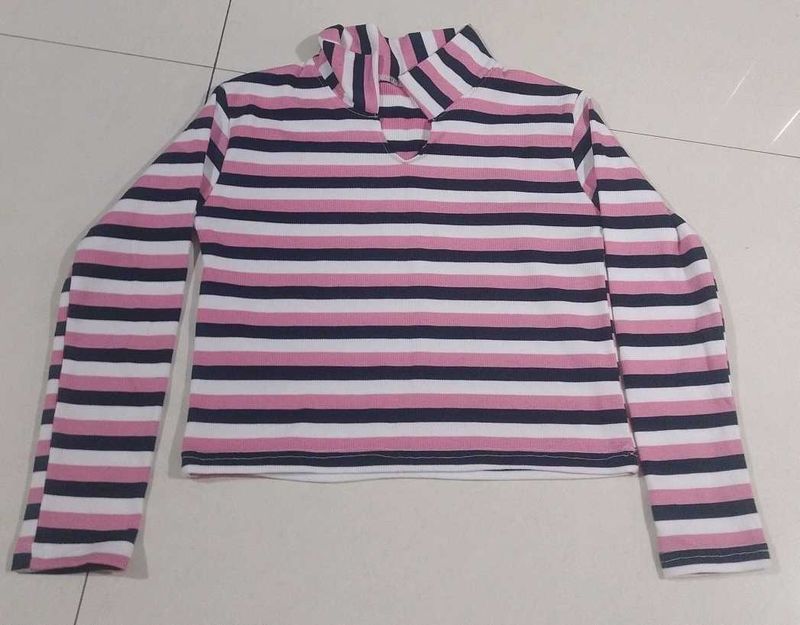 Striped Long Sleeve Top