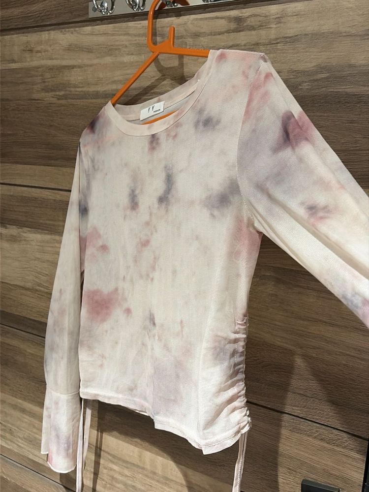 Tie-Dye Long Sleeve Top