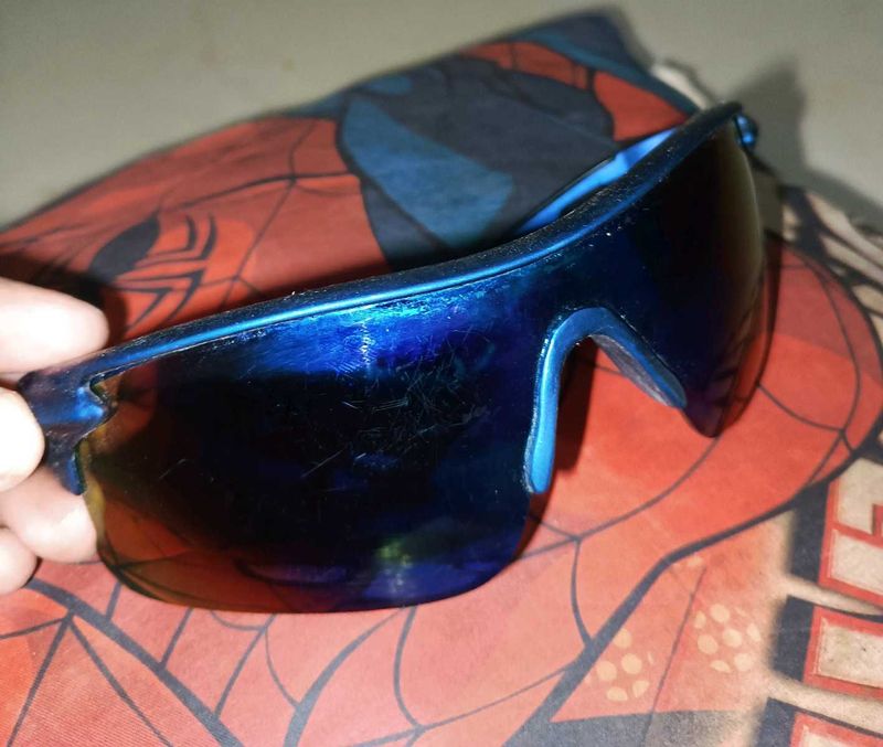 Blue sports sunglasses