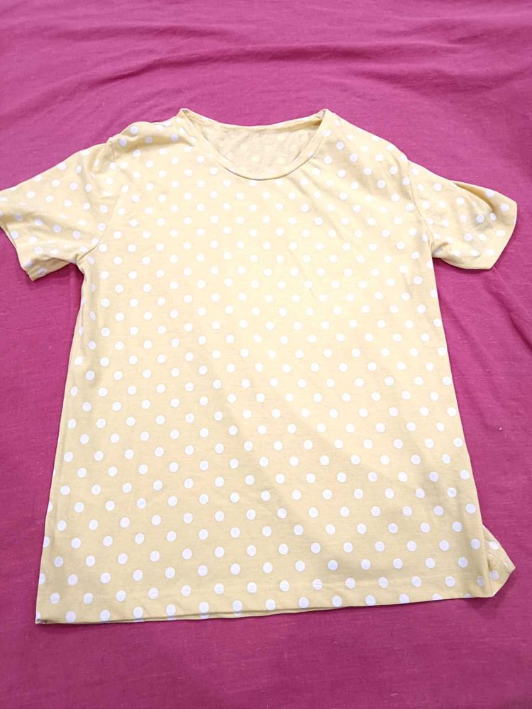 Yellow Polka Dot Tee
