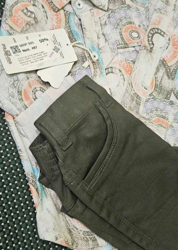 Kids Fancy Shirt And Pant With Tag