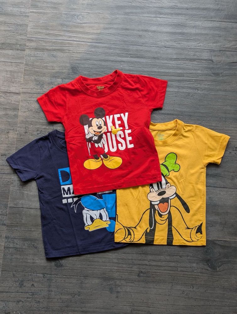 Pack of Disney Kids T-shirts (3-4 Years)