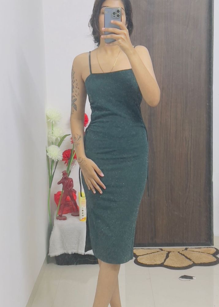 Green Bodycon Midi Dress