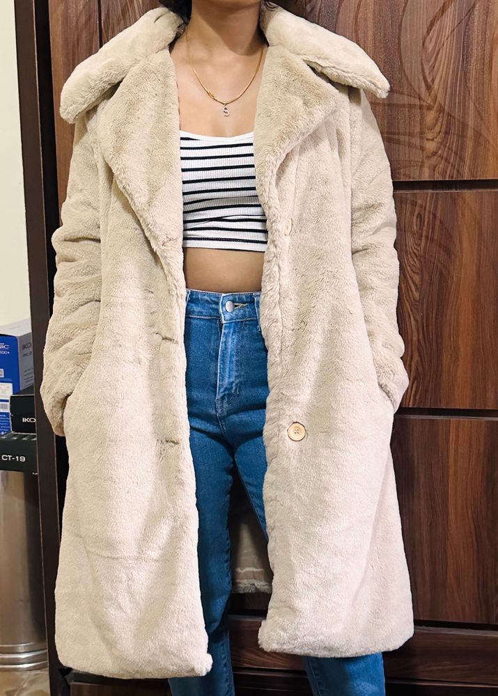 Faux Fur Long Coat