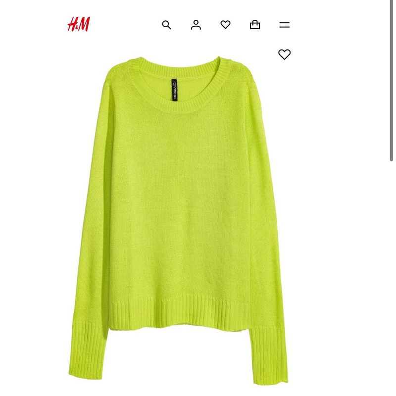 new oversized Neon Green H&amp;M sweater (b1g1)
