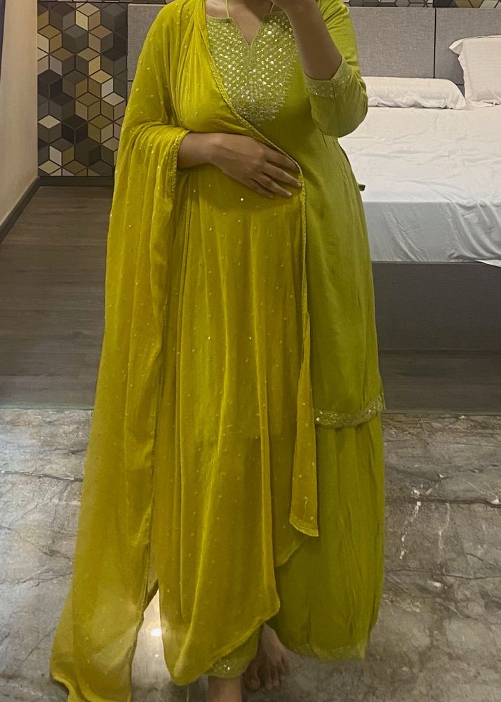 Elegant Straight Salwar Suit Full Set