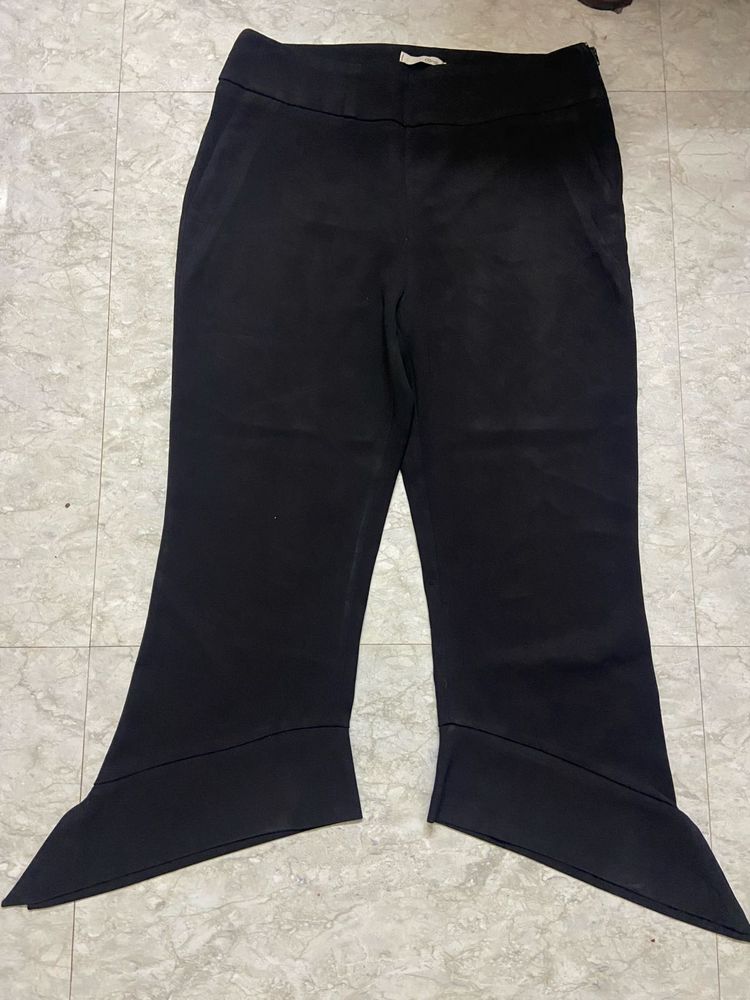 Unique Black Wide Leg Pants