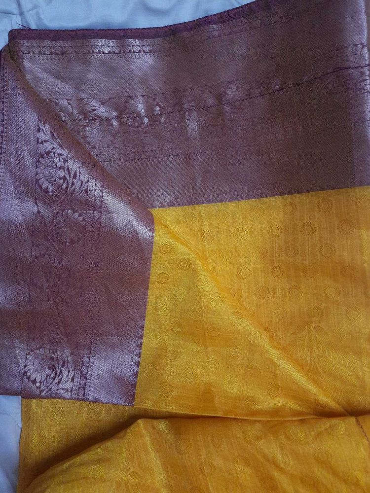 Mustard Yellow Saree
