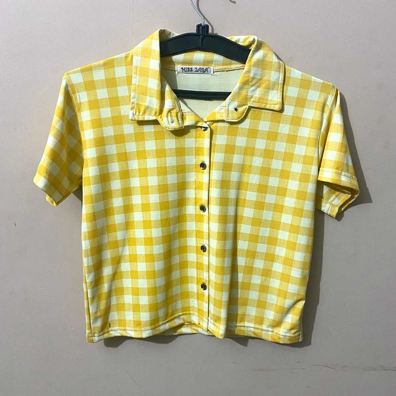Yellow Checkered Top