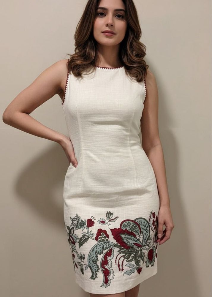 Branded, Floral Sleeveless Dress