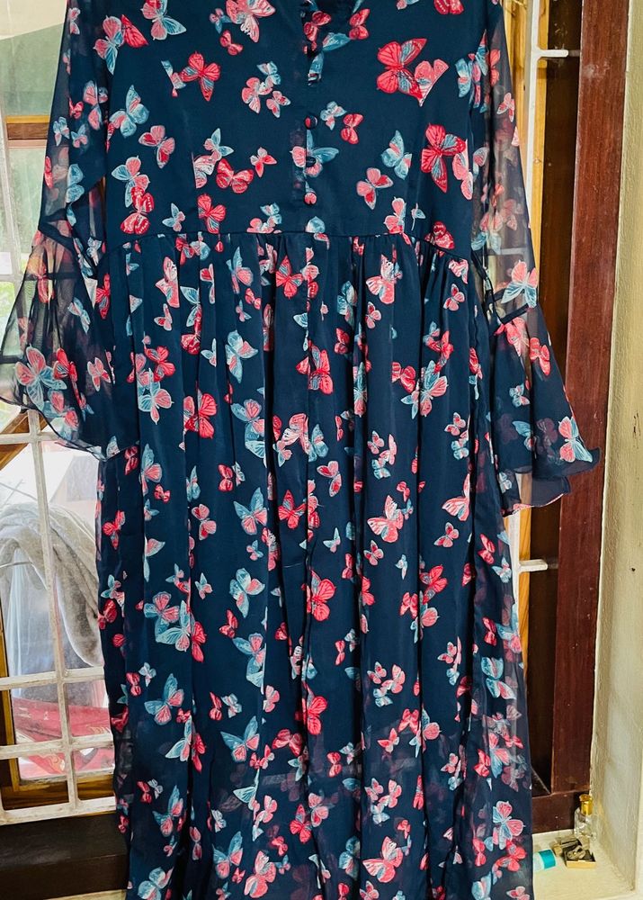 Butterfly Print Dress