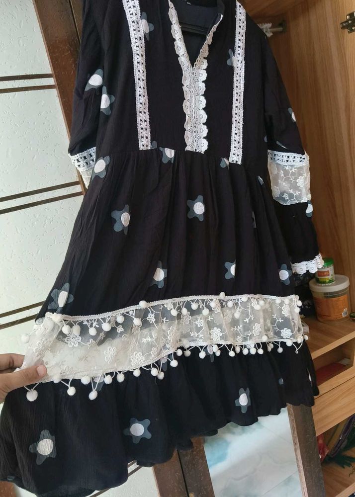 🔥 Today&#39;s Offer 🔥Stylish Black Kurta