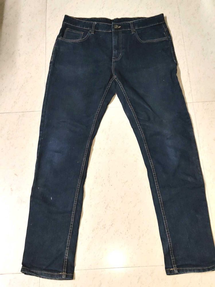 Dark Blue Denim Jeans
