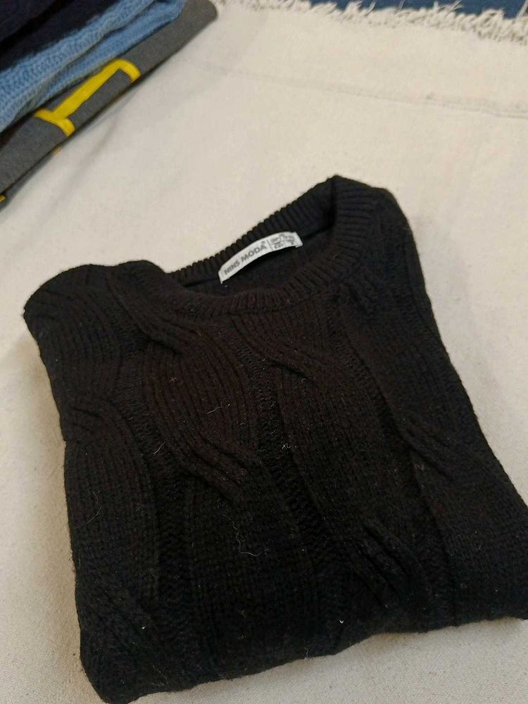 Black Knit Sweater
