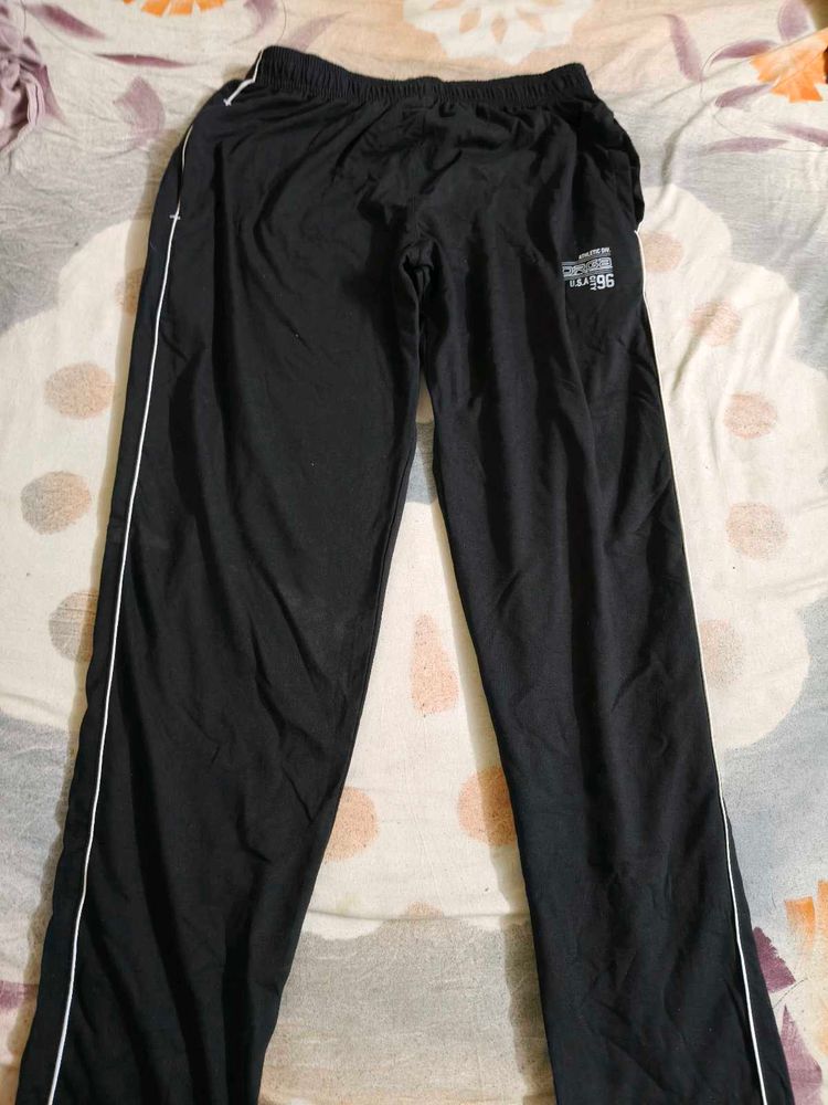 Black Track Pants - Size M