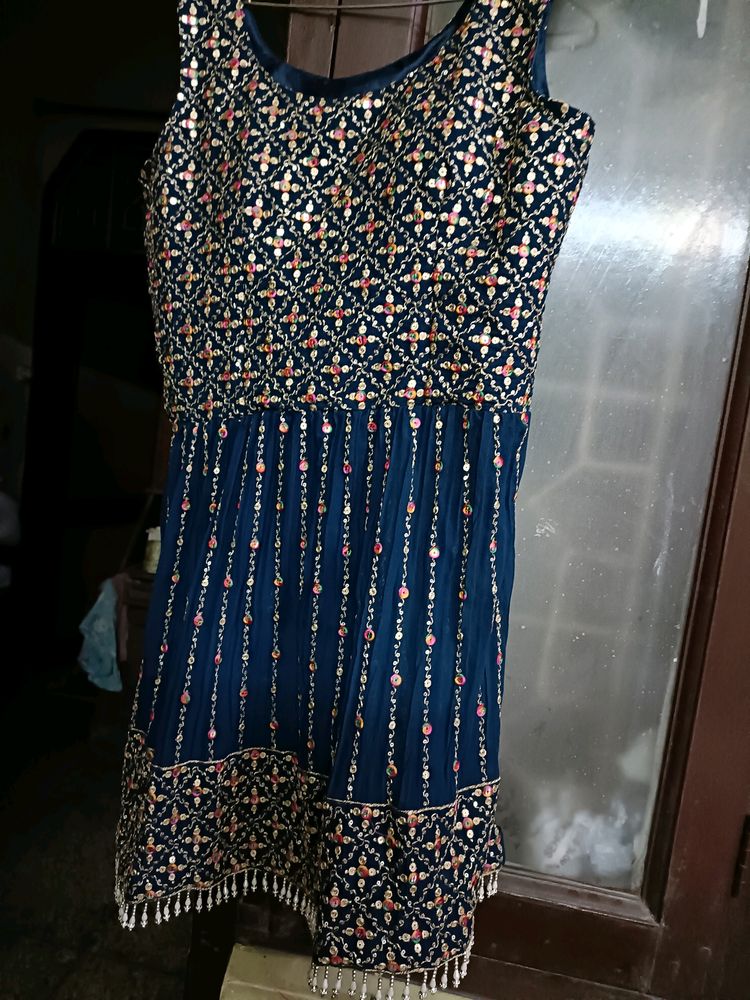 Heavy Party Wear Dhoti Suit In L Size