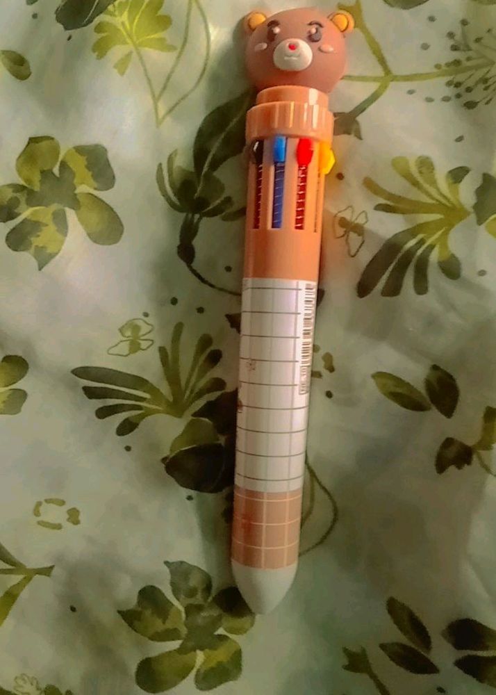 A Cute  Rainbow 10 Colours Only In 1 Pen