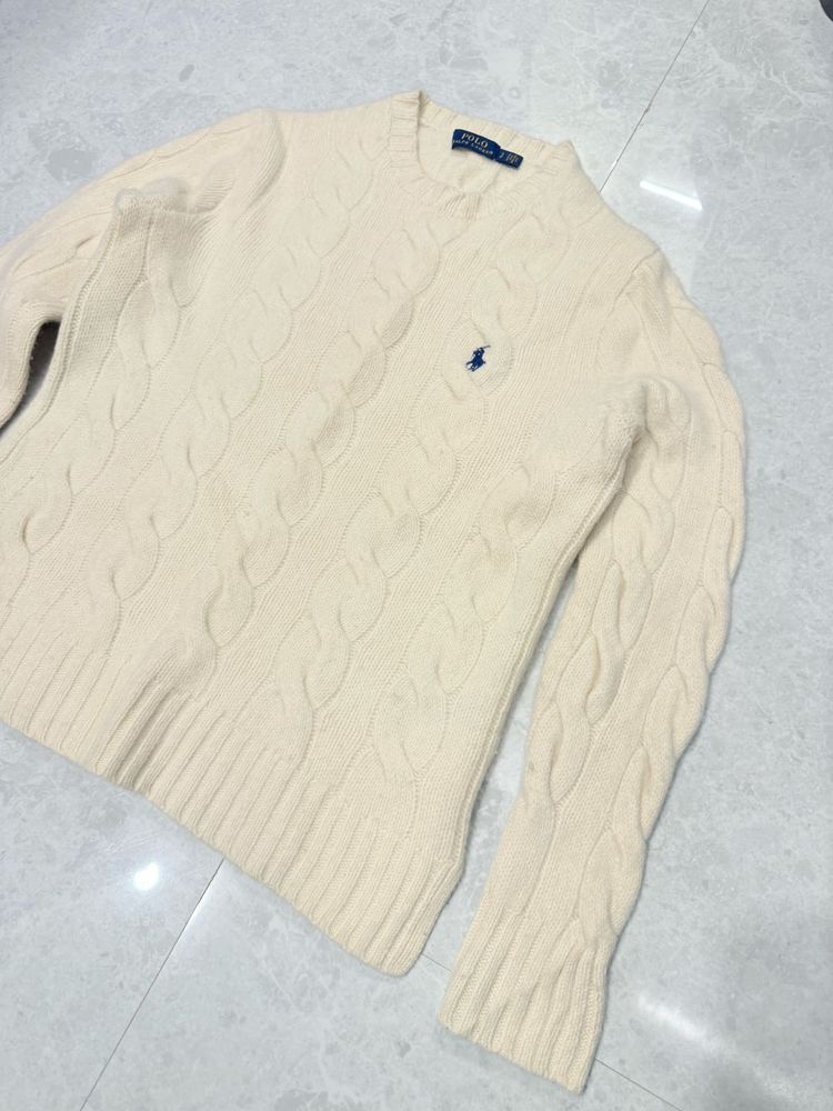 Ralph Lauren Wool Cashmere Cable Knit Sweater