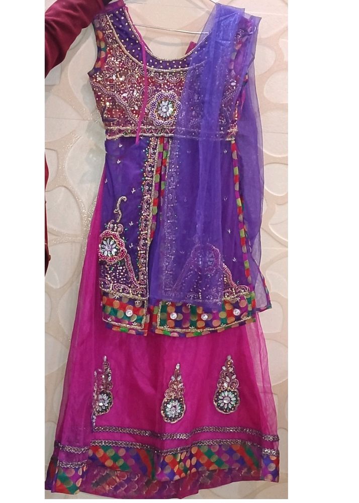 Ethnic motifs Dress With Dupatta For (Girl
