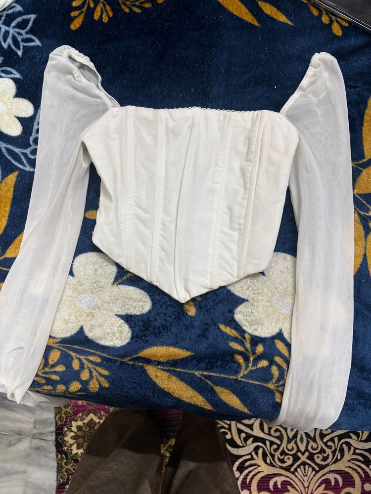 White Corset Top