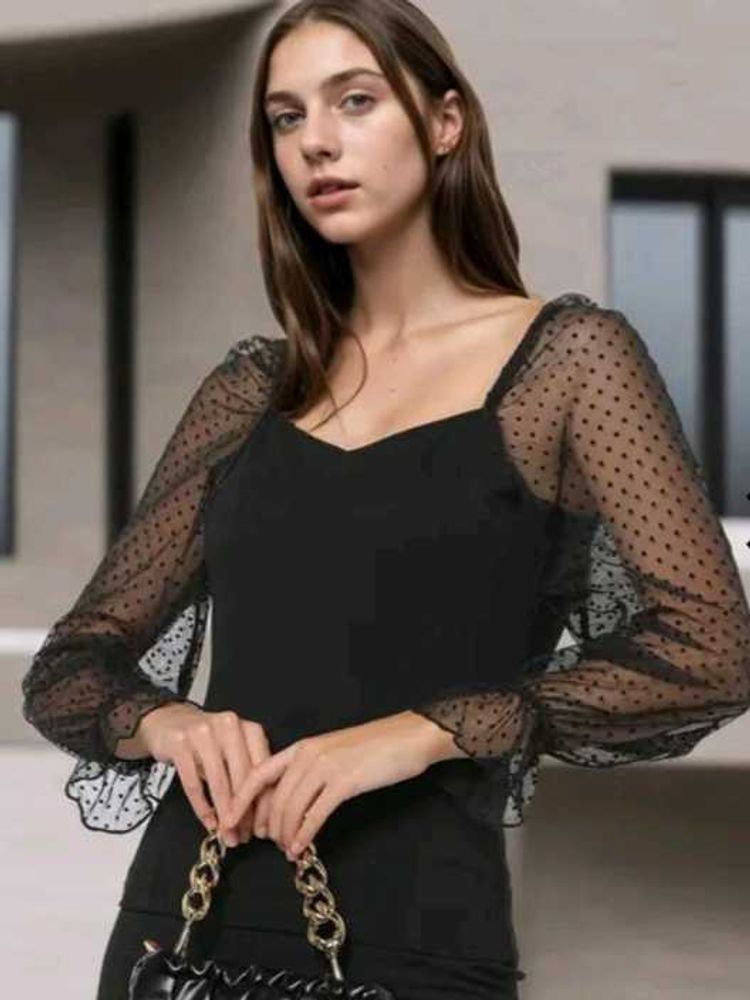 Trendy Black Top For Women 🖤