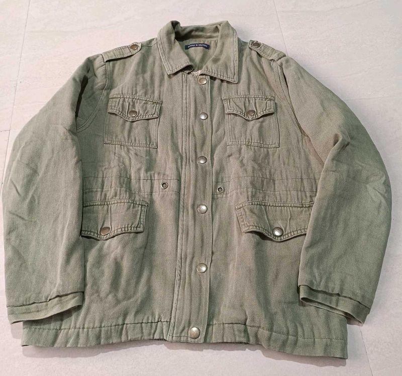 Khaki Womens Green Jacket, XL SIZE