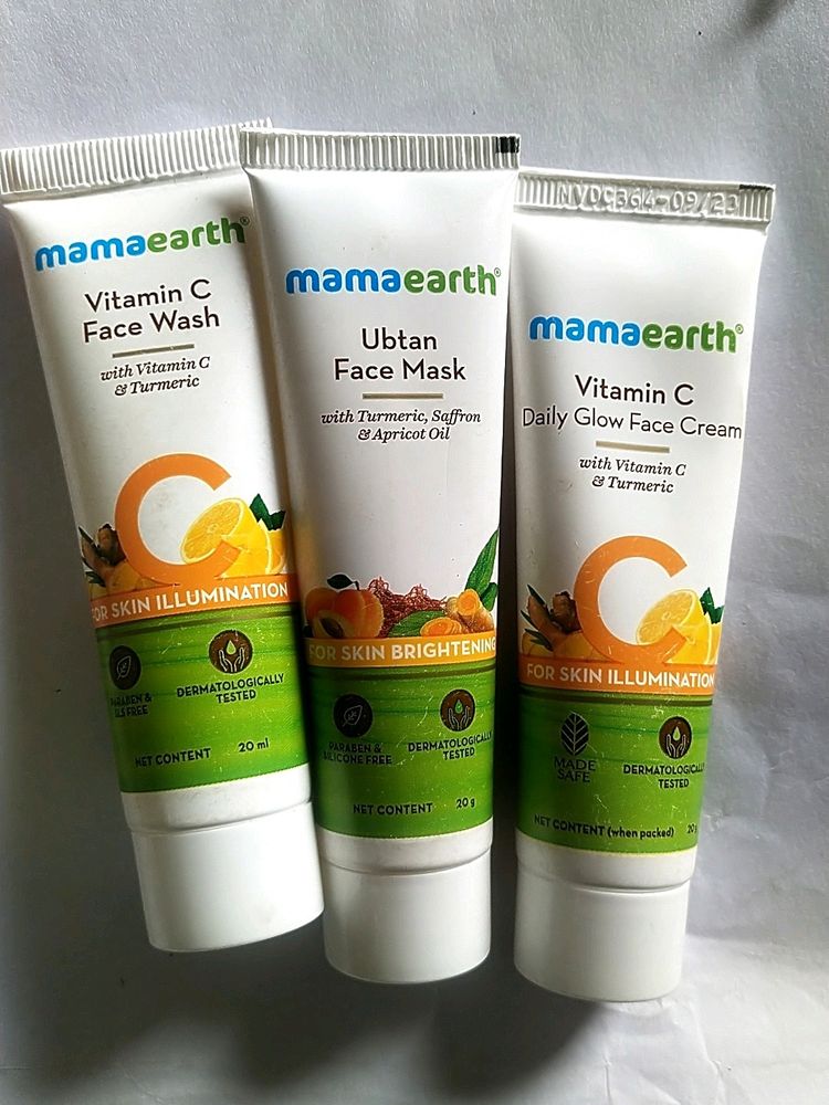 Skin Care Products (Facewash+Facecream+Facemask)