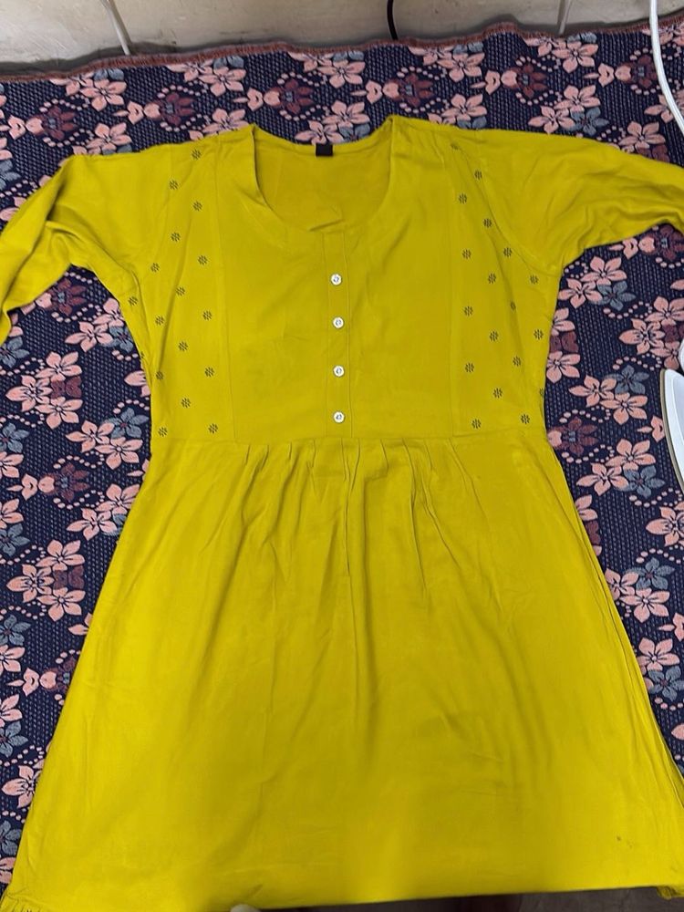 Yellow Casual Dress