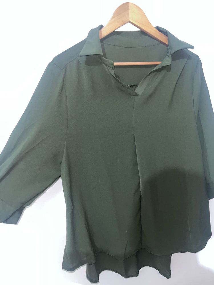 Olive Green Top