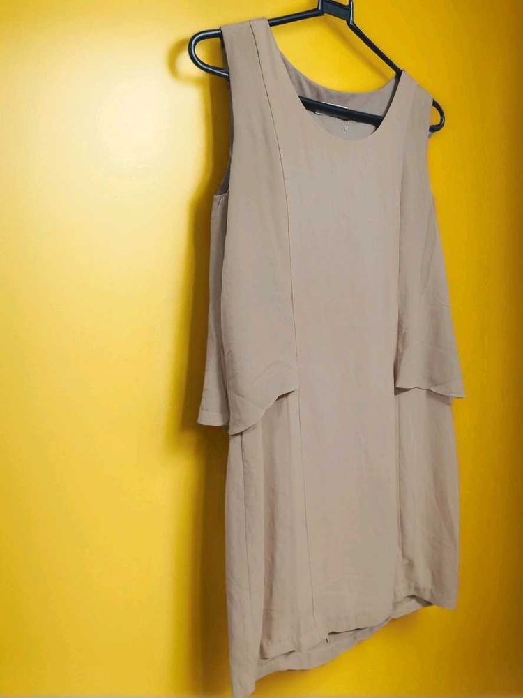 Women Beige Dress 👍