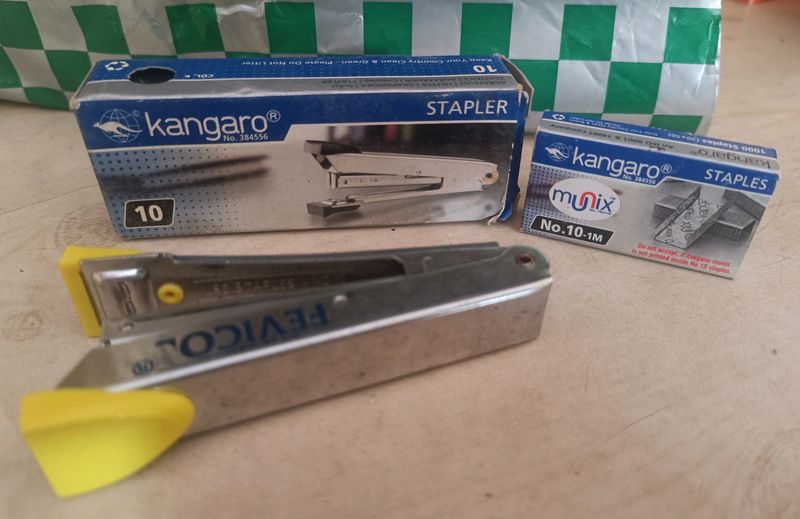✨Kangaro Stapler HD 10 steel with 1 Box Stapler pin Free🔥