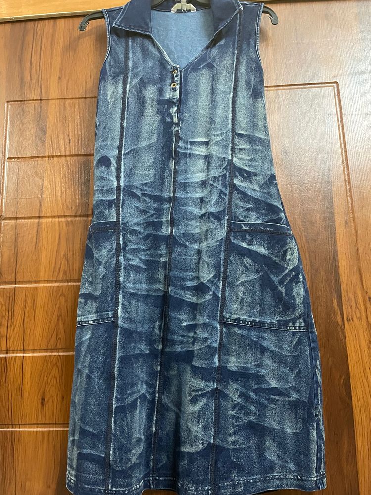 AND Demin Dress.         ~ A Symmetrical Sleeveles