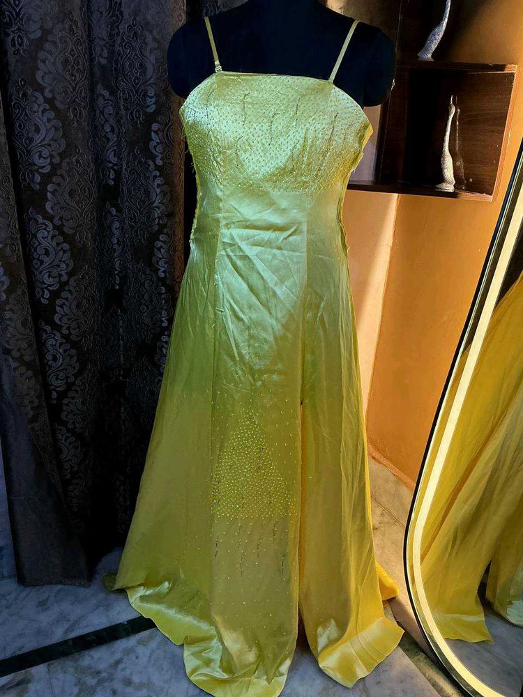 Yellow Embellished Gown