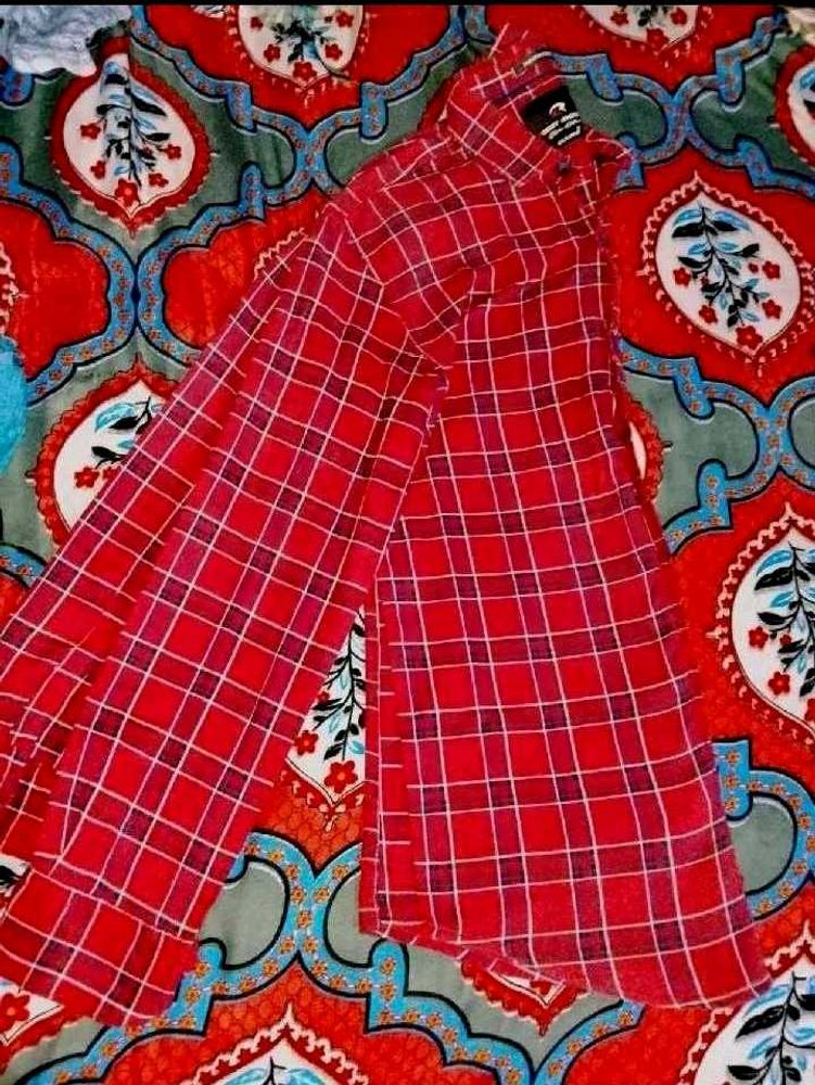 Red Checked Shirt Medium
