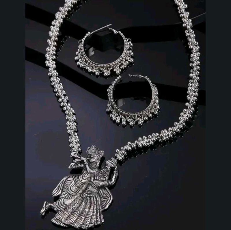 Oxidized Silver Jewelry Set