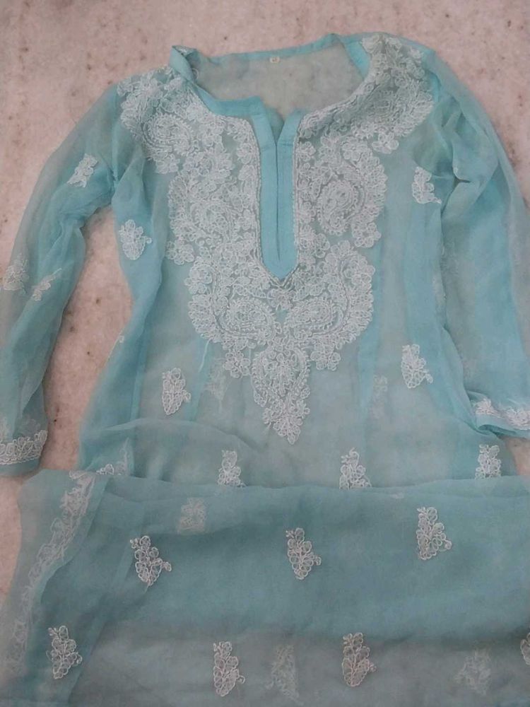 Chikankari Embroidered Kurta Set