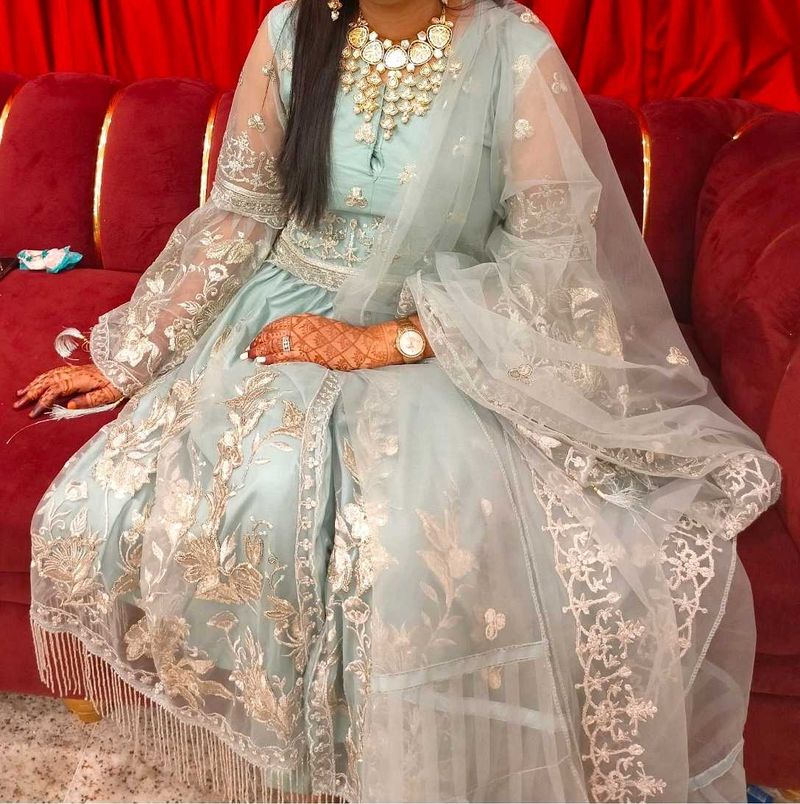 Pakistani customised kurta with pant and dupatta