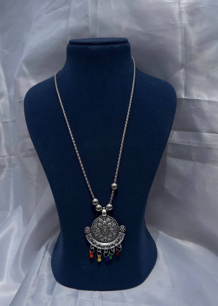 Oxidised Long Necklace