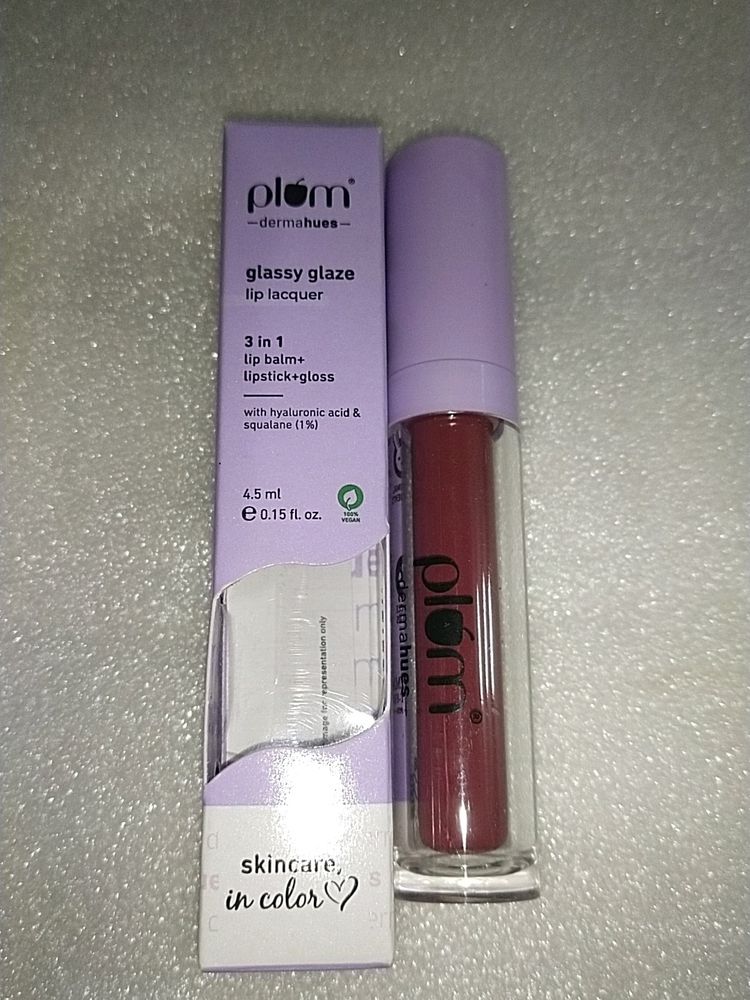 Plum Glassy Glaze Lip Lacquer -vintage rose