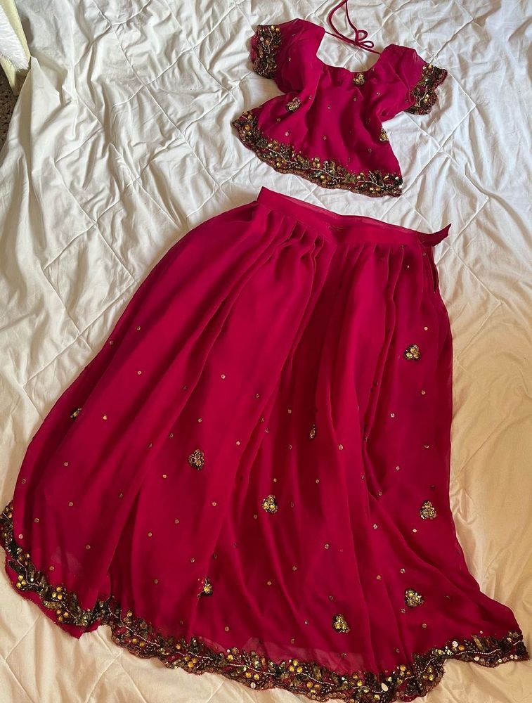 y2k Beaded Lehenga Choli